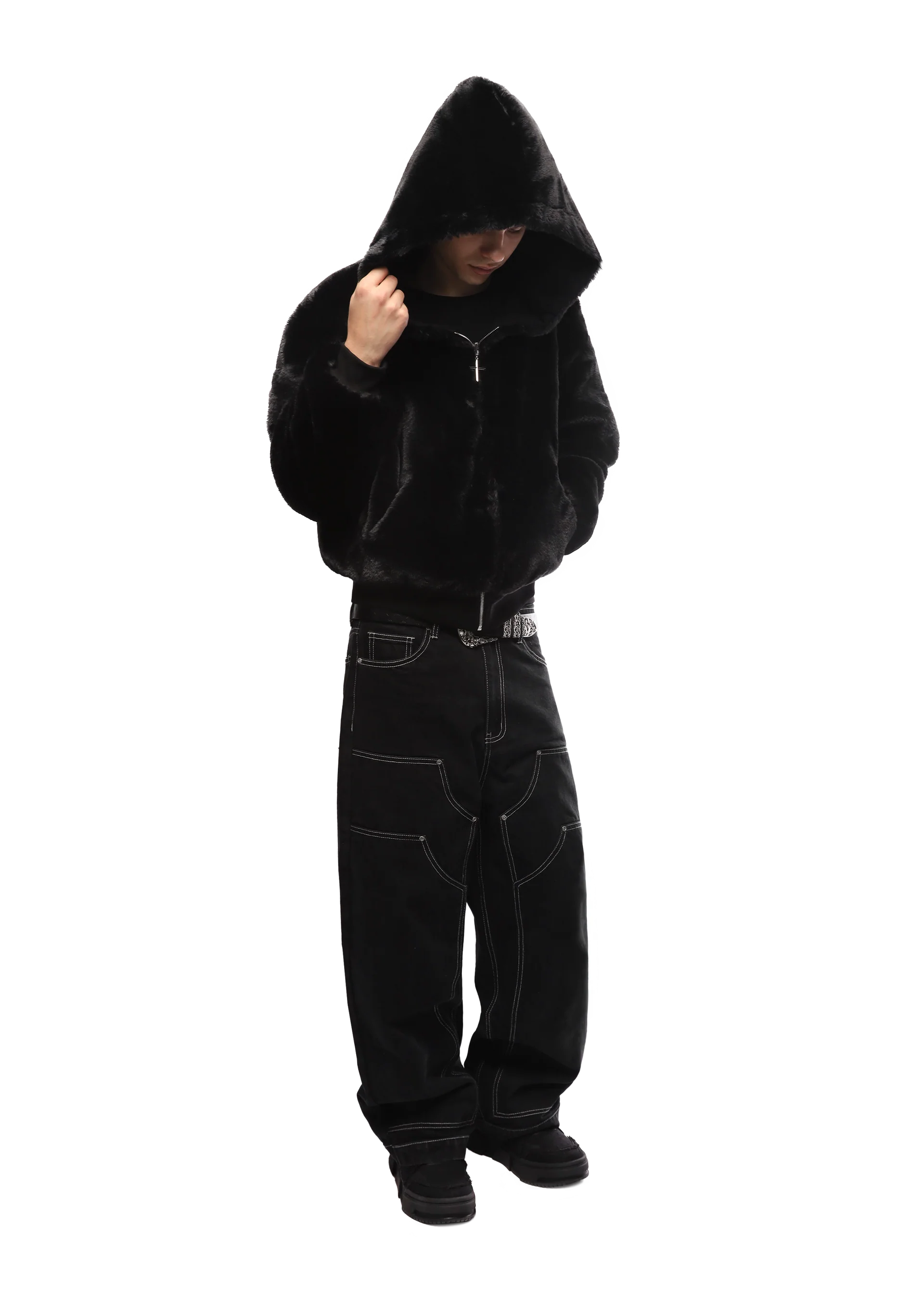 REVERSIBLE PANTHER ZIP HOODIE
