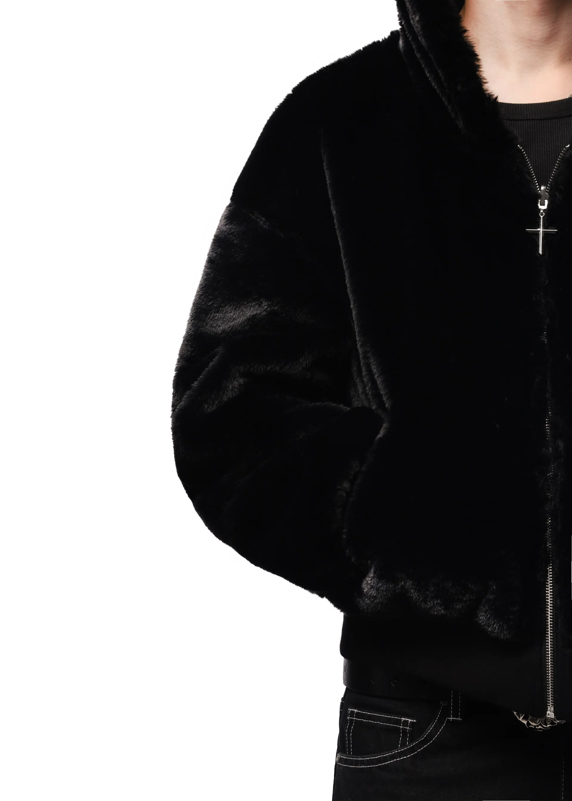 REVERSIBLE PANTHER ZIP HOODIE