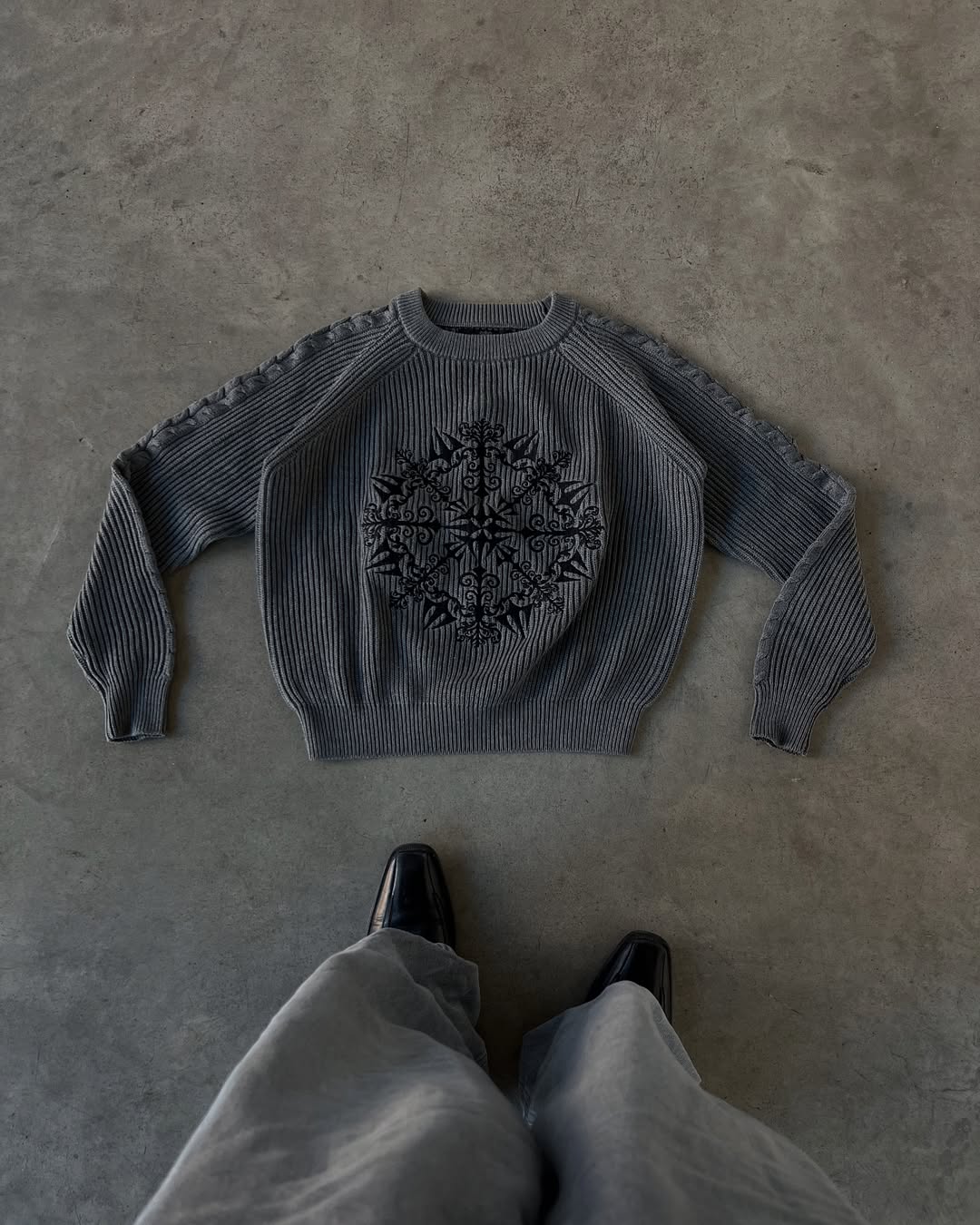 Ashmere Emblem Knit Pullover